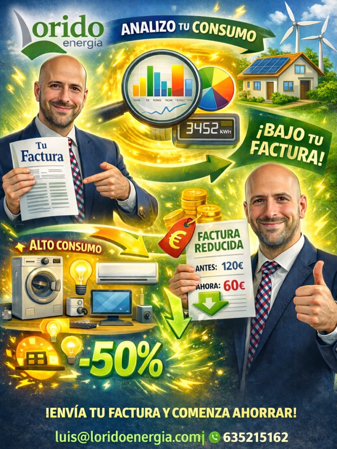 Expertos en análisis de consumo y comparativa de tarifas energéticas en Badajoz y alrededores